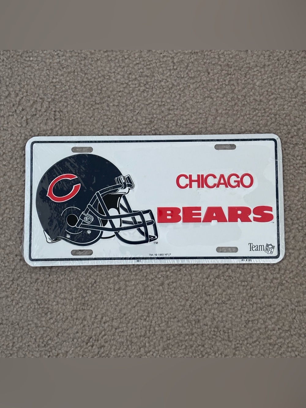Helmet License Plate - White and Black